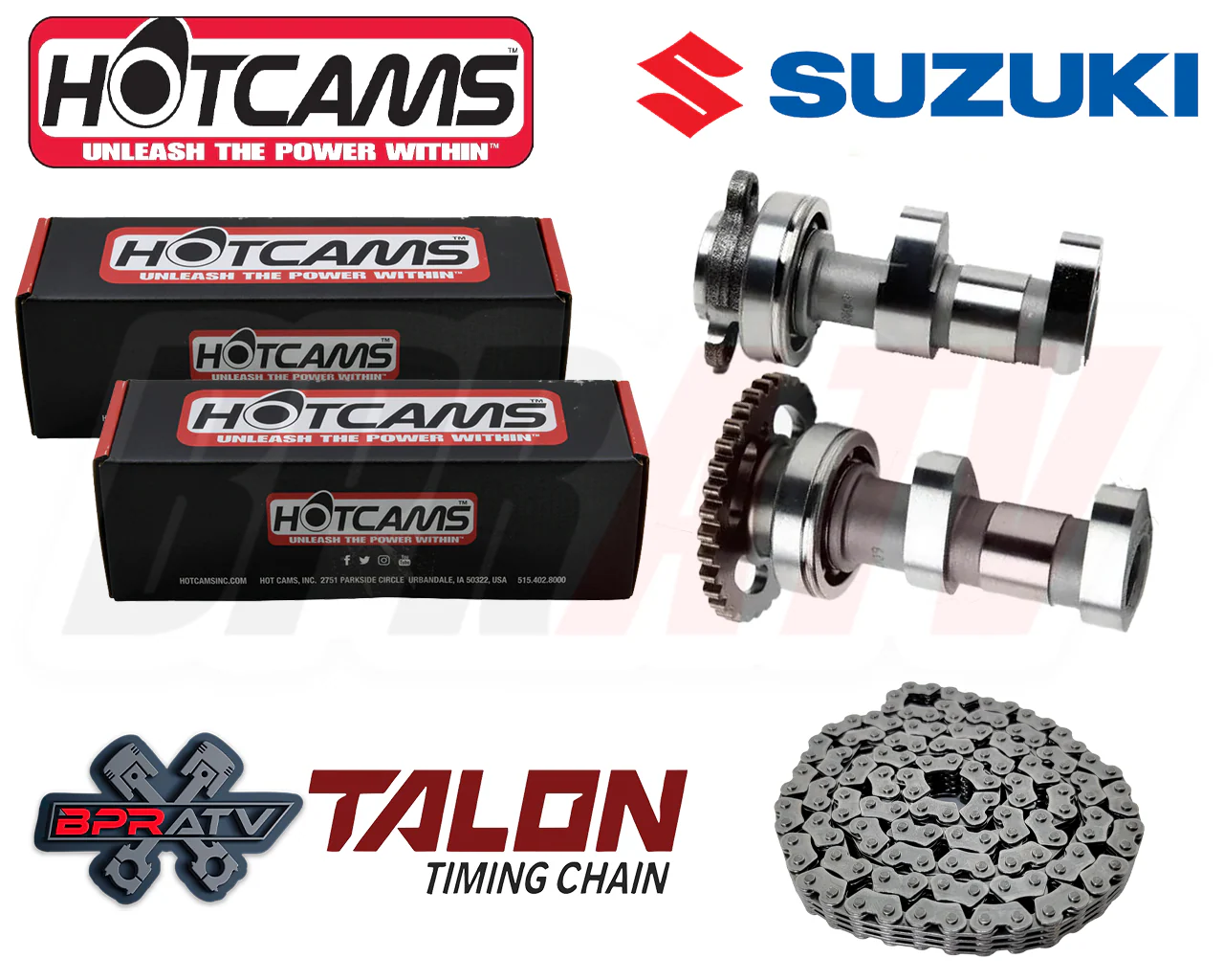Suzuki LTZ400 LTZ 400 Hot Rods Hot Cams CP Big Bore Cylinder STROKER Rebuild Kit - Image 7