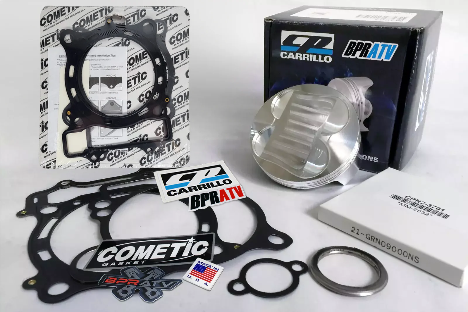 Suzuki LTZ400 LTZ 400 Stock Cylinder 12:1 CP Piston & Gasket Top End Rebuild Kit - Image 7