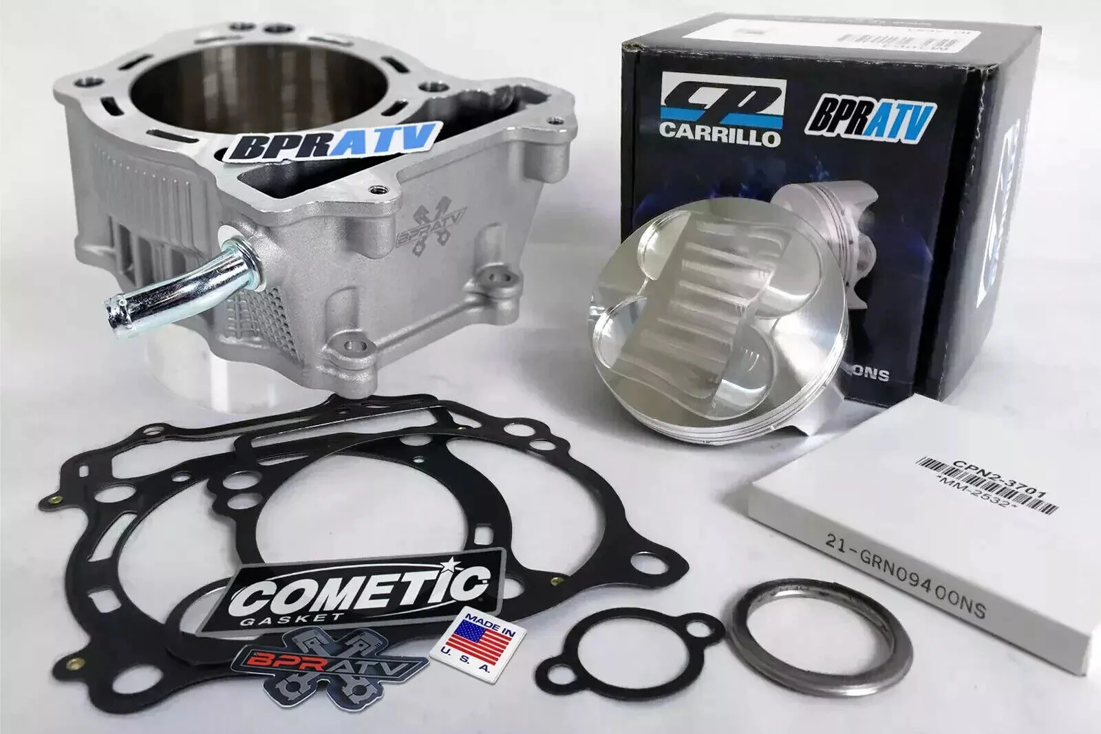 Suzuki LTZ400 LTZ 400 Z400 Stock Cylinder CP Carrillo Piston Top End Rebuild Kit - Image 20