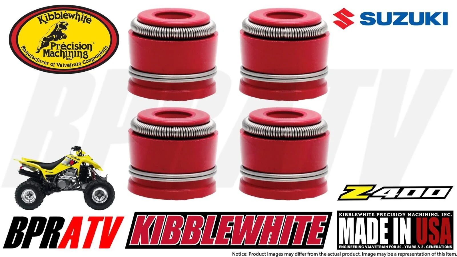 Suzuki LTZ400 Z400 LTZ 400 Kibblewhite Race Titanium Valves Springs Spring Kit - Image 12