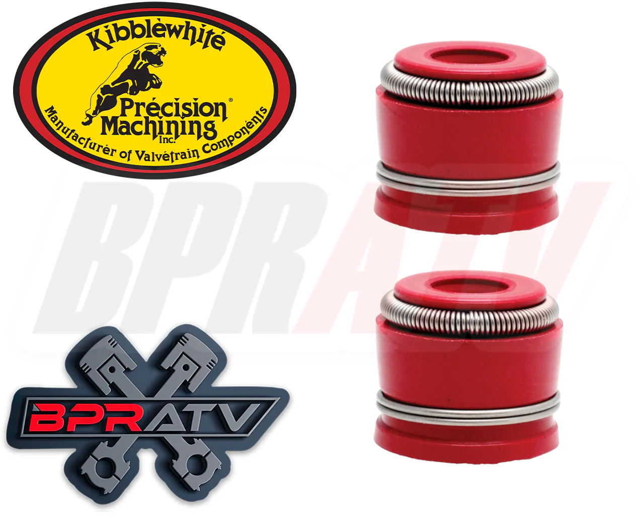 Suzuki LTZ400 Z400 LTZ 400 OEM Replacement Kibblewhite EXHAUST Valves RED Seals - Image 9