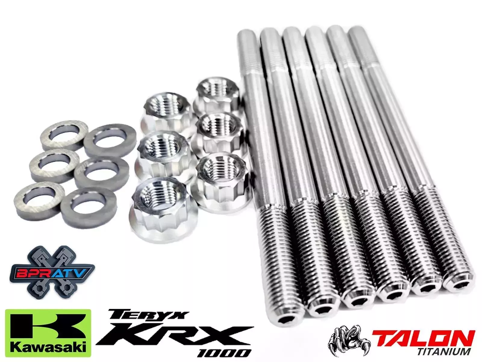 Kawasaki Teryx KRX 1000 KRX 4 1000 BPRATV TITANIUM Cylinder Head Bolts Stud Kit - Image 3