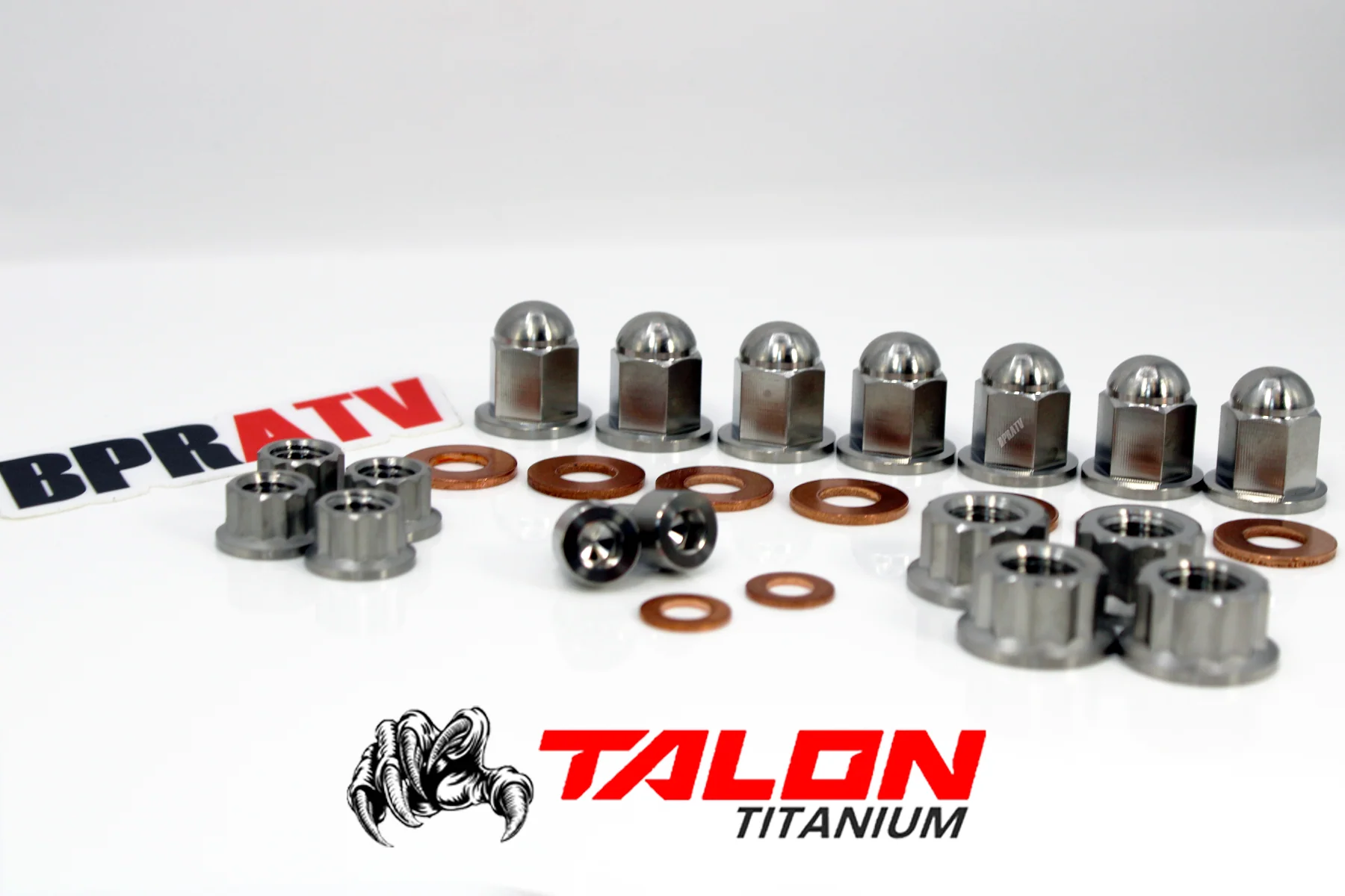 TITANIUM Blaster 200 YFS200 Top End Engine Cylinder Head Acorn Cap Nuts Kit Set - Image 4