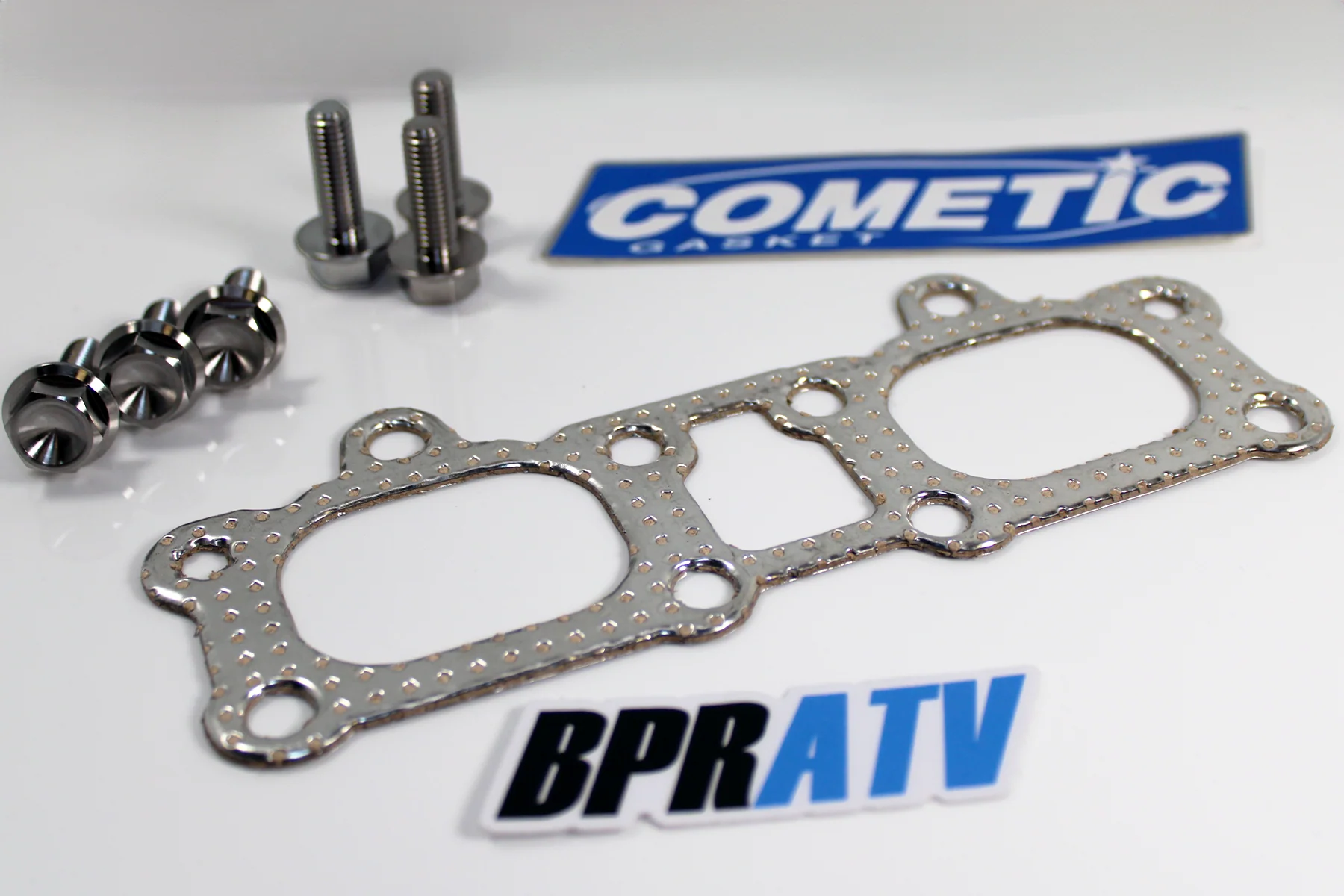 Titanium Exhaust Manifold Bolts Cometic Armor Core Gasket Polaris 1000cc Models - Image 17