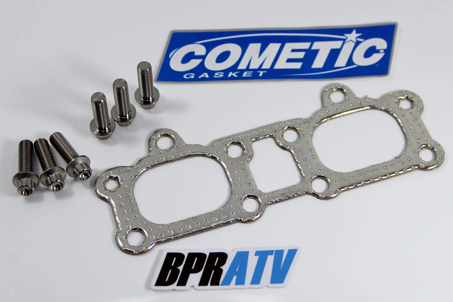 Titanium Exhaust Manifold Bolts Cometic Armor Core Gasket Polaris 1000cc Models - Image 19