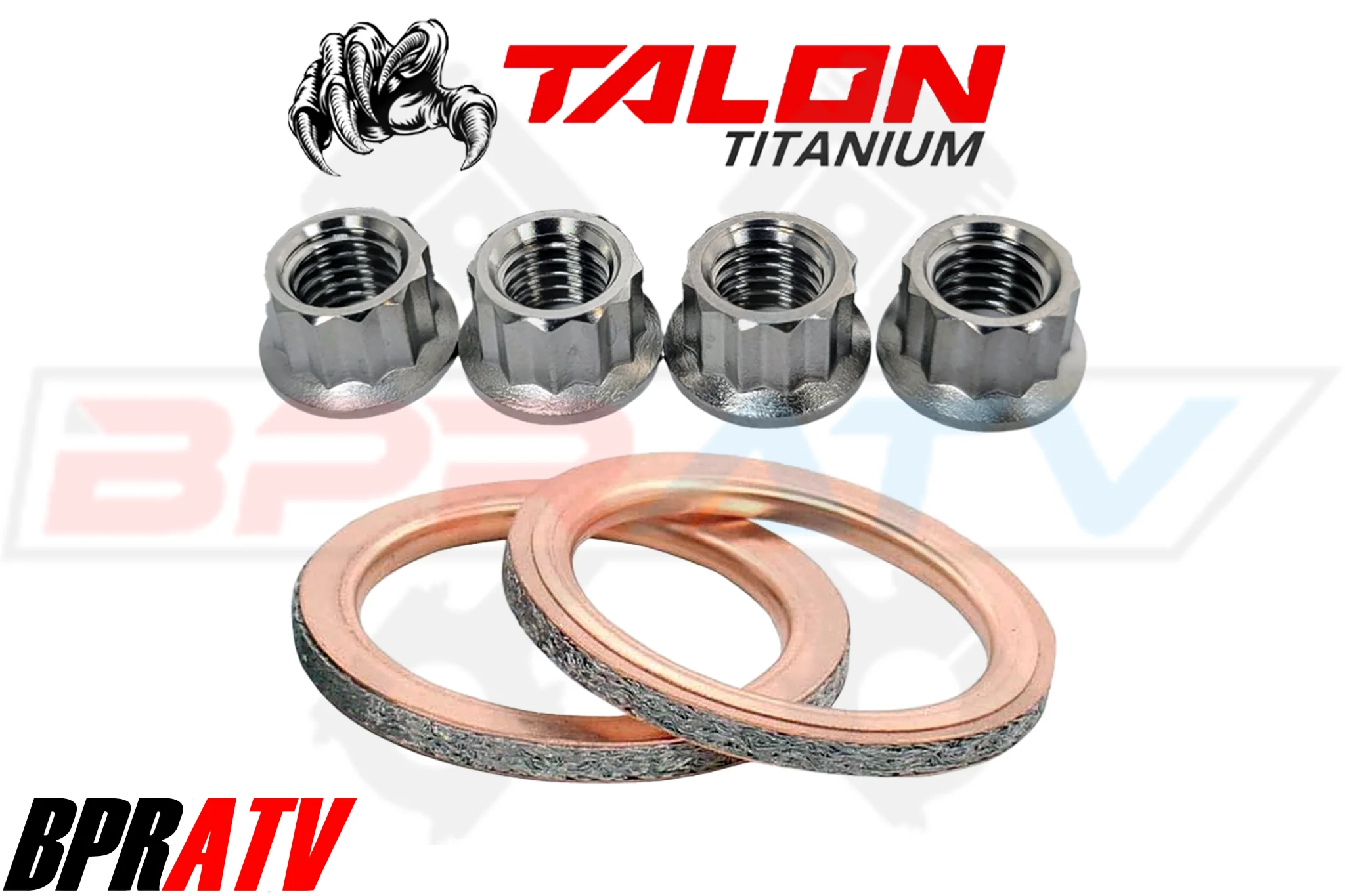 TITANIUM Exhaust Manifold Gasket Repair Kit YFM Raptor 700 Rhino 700 Grizzly 550 - Image 10