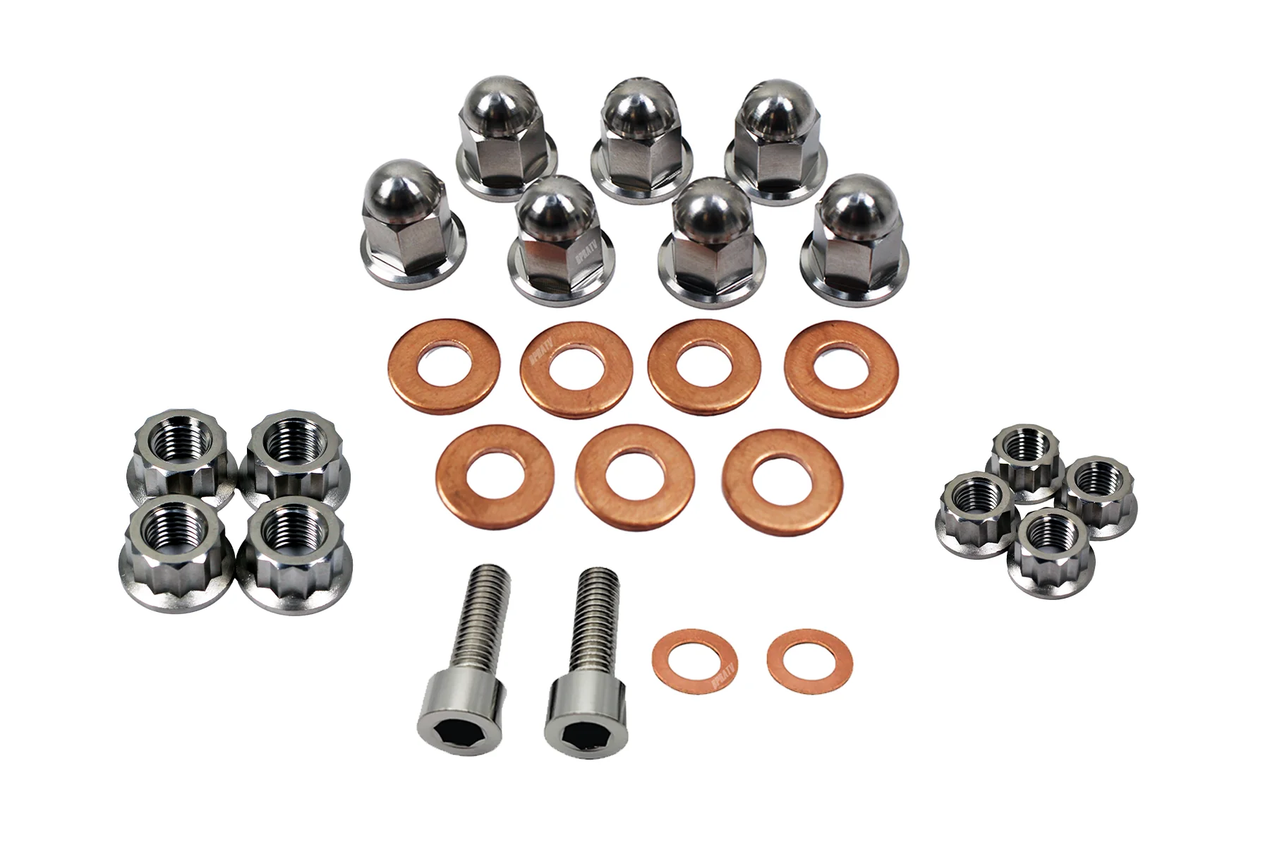 TITANIUM Honda TRX 250R ATC 250R Top End Engine Cylinder Head Acorn Nuts Kit Set