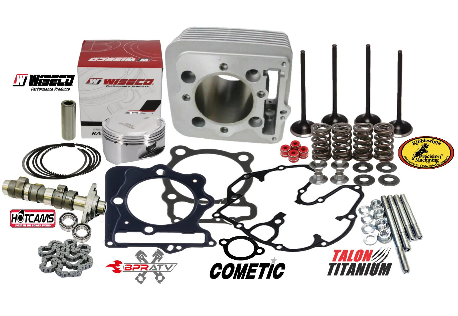 TRX 400EX 400X 88mm Big Bore Kit Stage 3 Cam Kibblewhite Valves Springs Hotcam