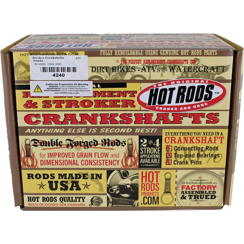 TRX 400EX 400X Stroker Crank Hotrods 4mm Stroke Crankshaft & Main Crank Bearings - Image 18