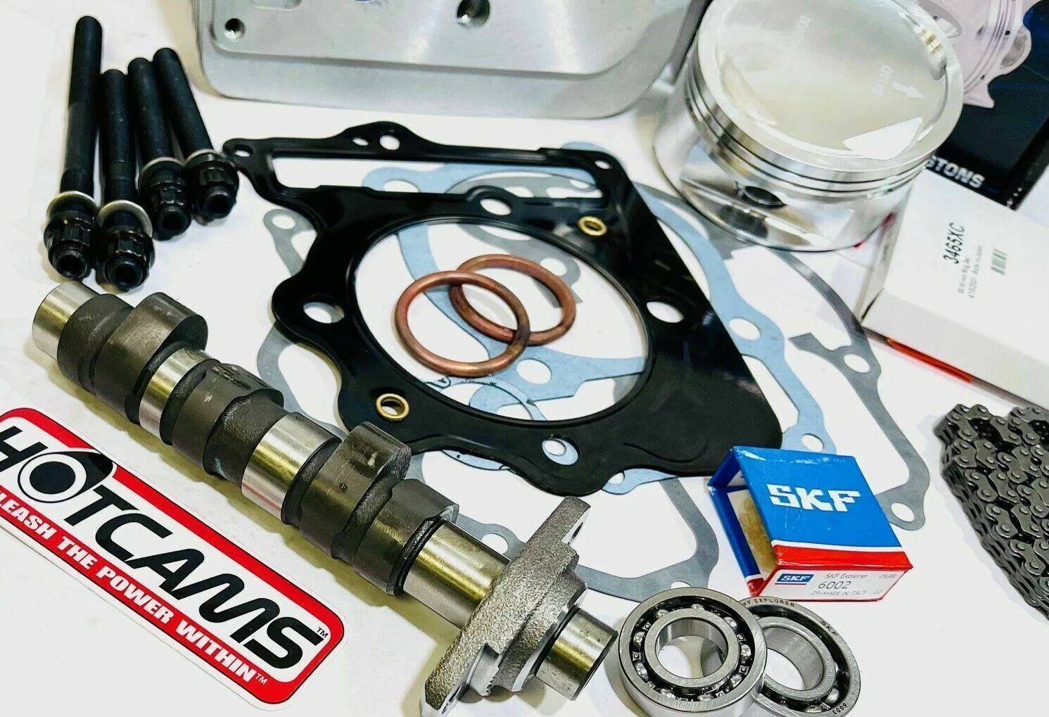 TRX 400EX 400X XR 88m Big Bore Kit Stage 3 Hotcam Hot Cam +3 Top End Rebuild Kit - Image 2