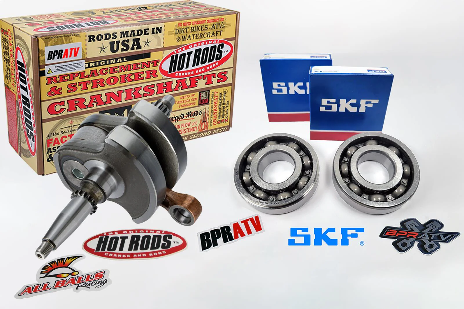 TRX 400EX XR 400X Crank Bearings Hotrods Replacement Crankshaft Main Bearing Kit - Image 5