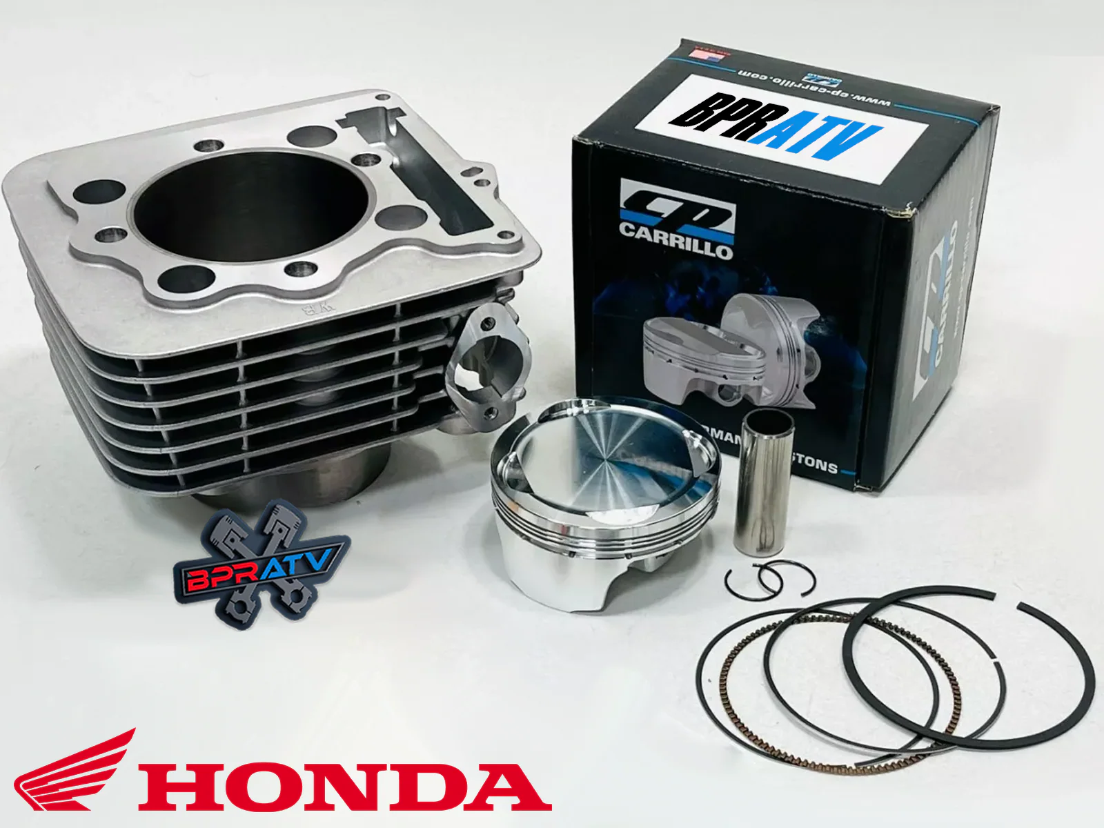 TRX400EX 400EX 400X 87mm 87 mm 416cc CP Big Bore Cylinder Top End Kit Head Studs - Image 4