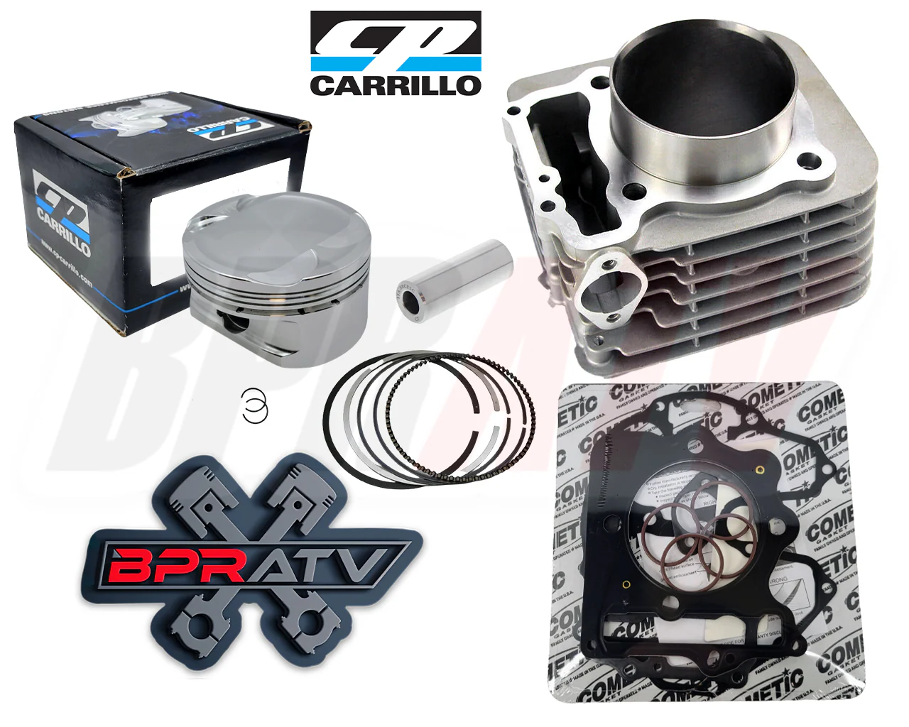 TRX400EX 400EX 400X 87mm 87 mm 416cc CP Big Bore Cylinder Top End Kit Head Studs - Image 6