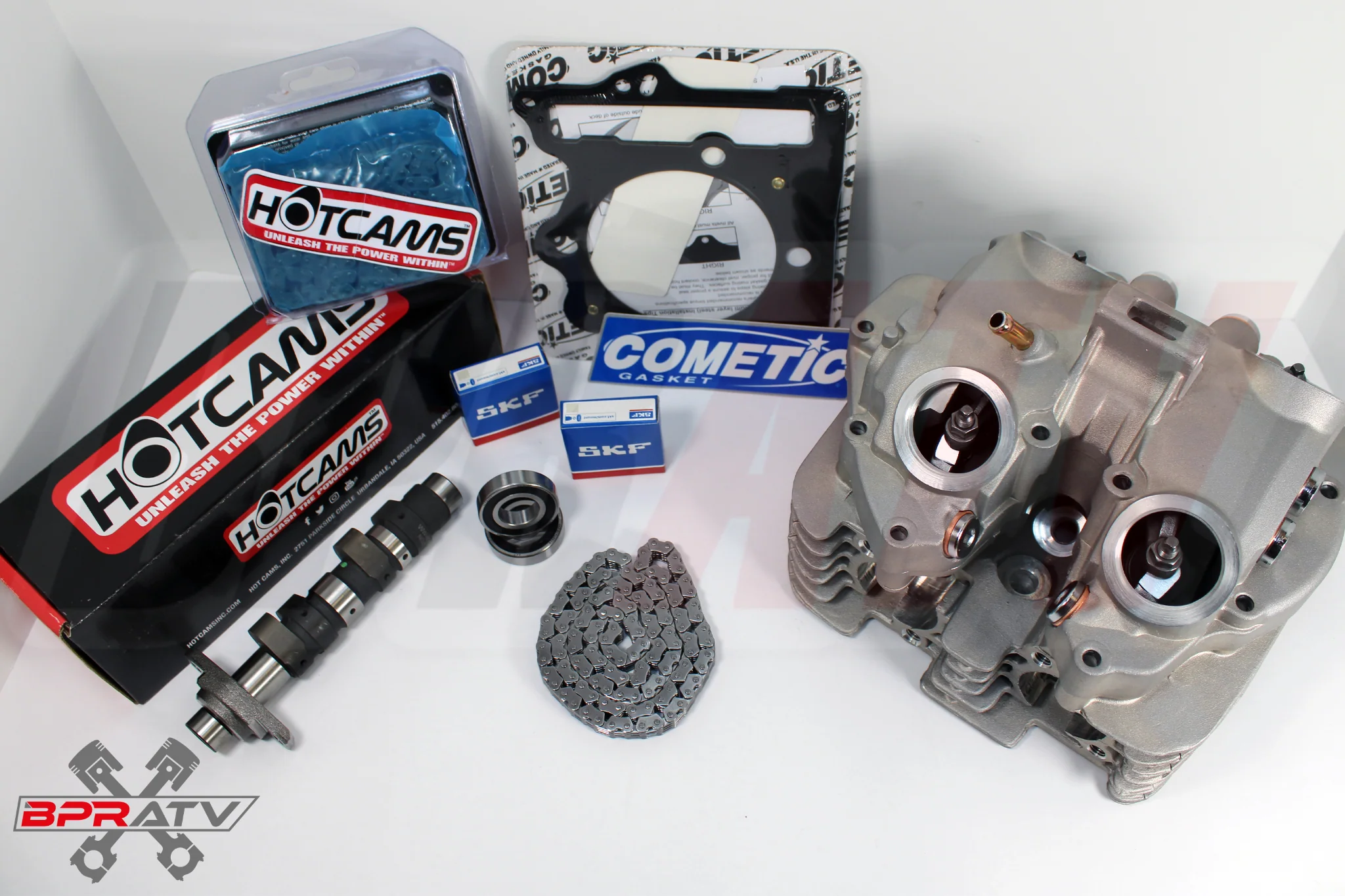 TRX400EX 400EX Assembled Cylinder Head Stage 2 Hot Cams Chain & 87 88 89 Cometic - Image 4