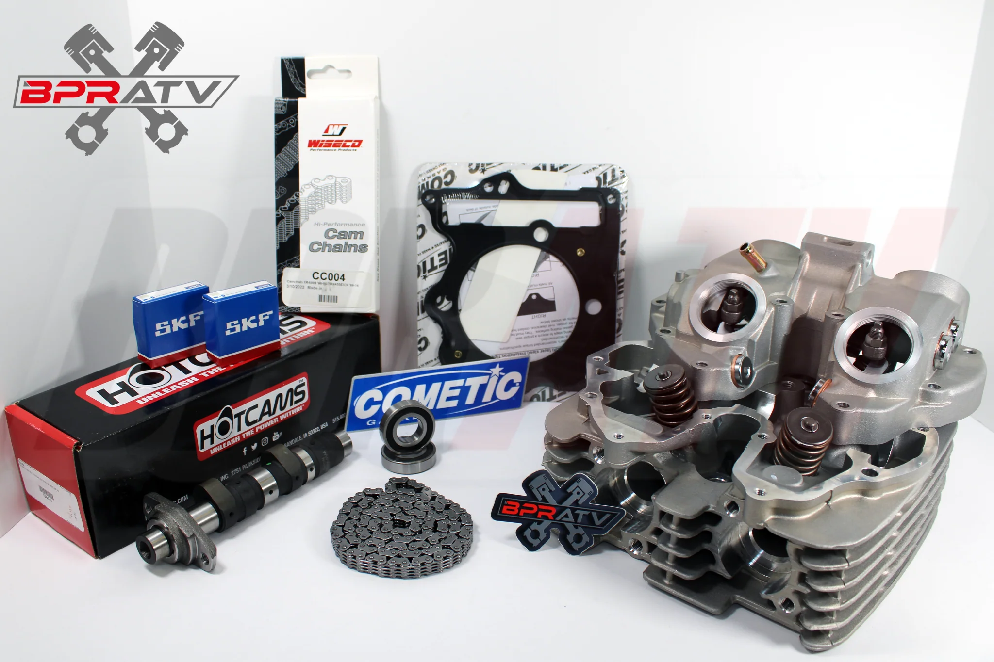 TRX 400EX 400EX Cylinder Head Stage 2 Hot Cams WISECO Chain Big Bore Cometic Kit - Image 4