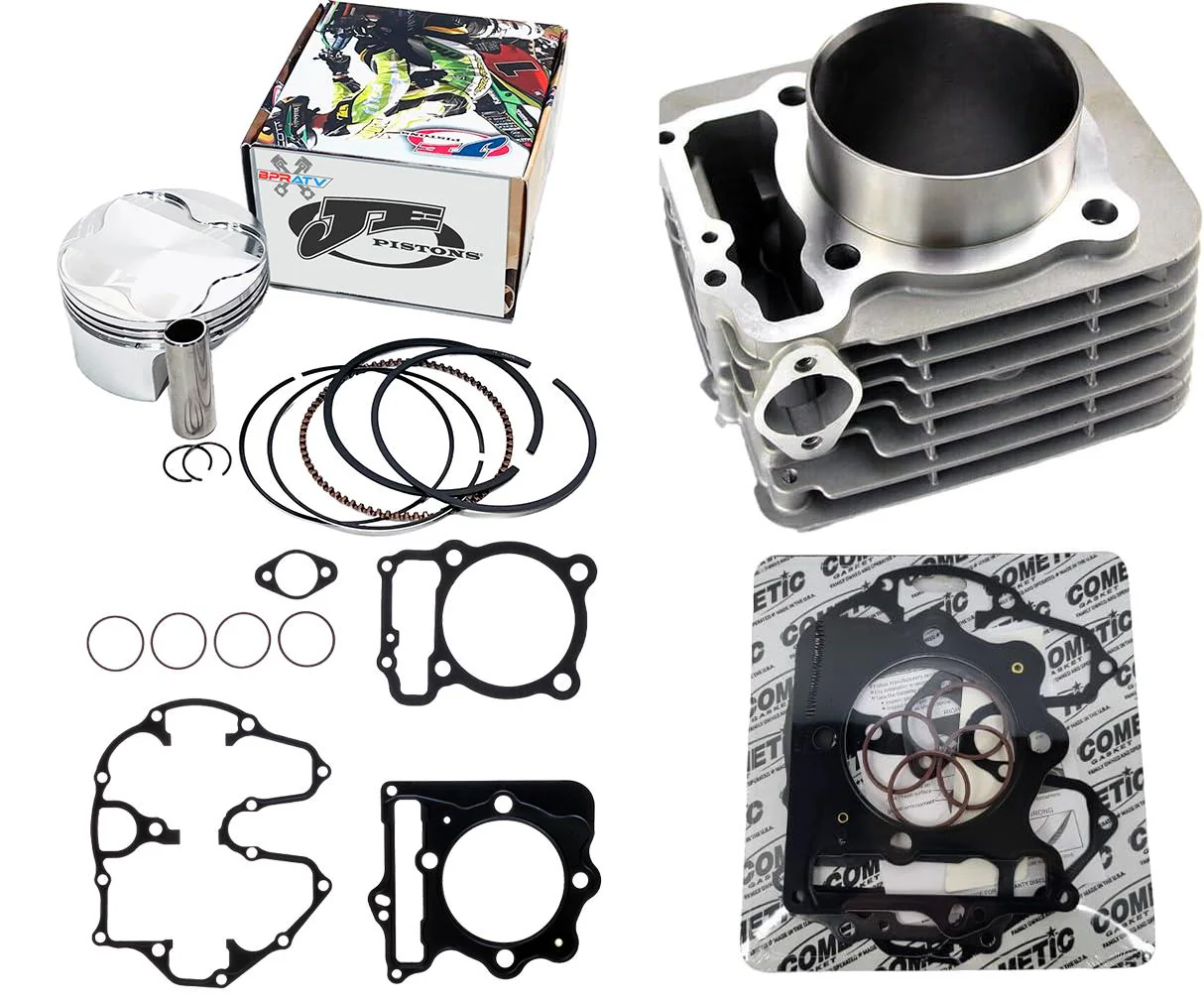 TRX400EX TRX 400EX 89mm 440cc Big Bore Race Gas Hi-Comp 12.5 Piston Top End Kit - Image 9