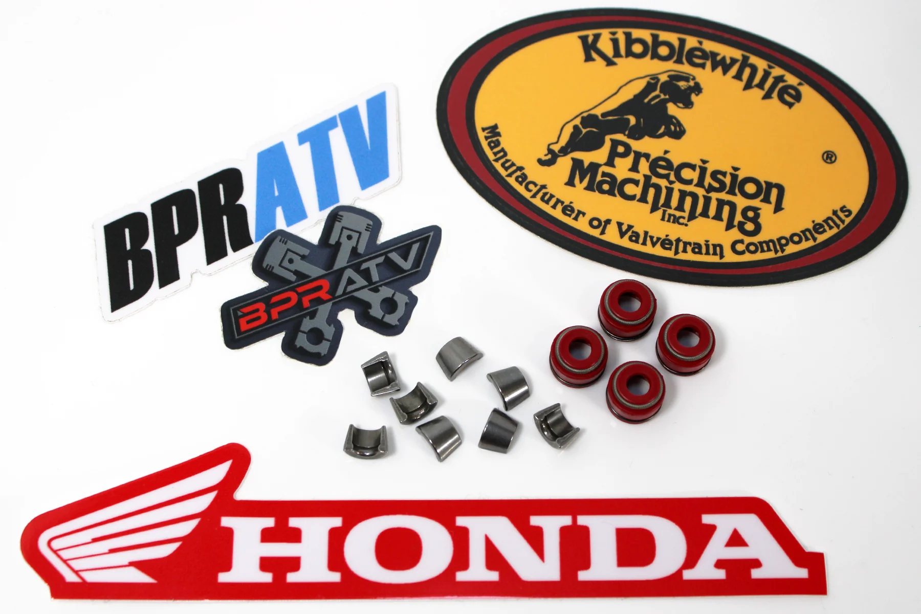 TRX400EX XR400 400X Honda Valve Keepers Cotters with Kibblewhite Red Viton Seals - Image 18