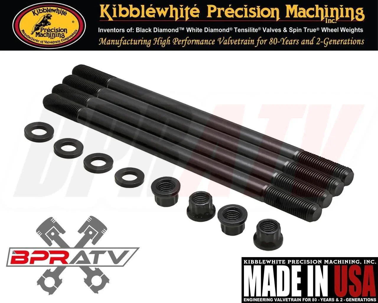 Kibblewhite Cylinder Head Bolt Stud Nut TRX 450R 450ER 450 ER CRF 450X R RX BPR - Image 10