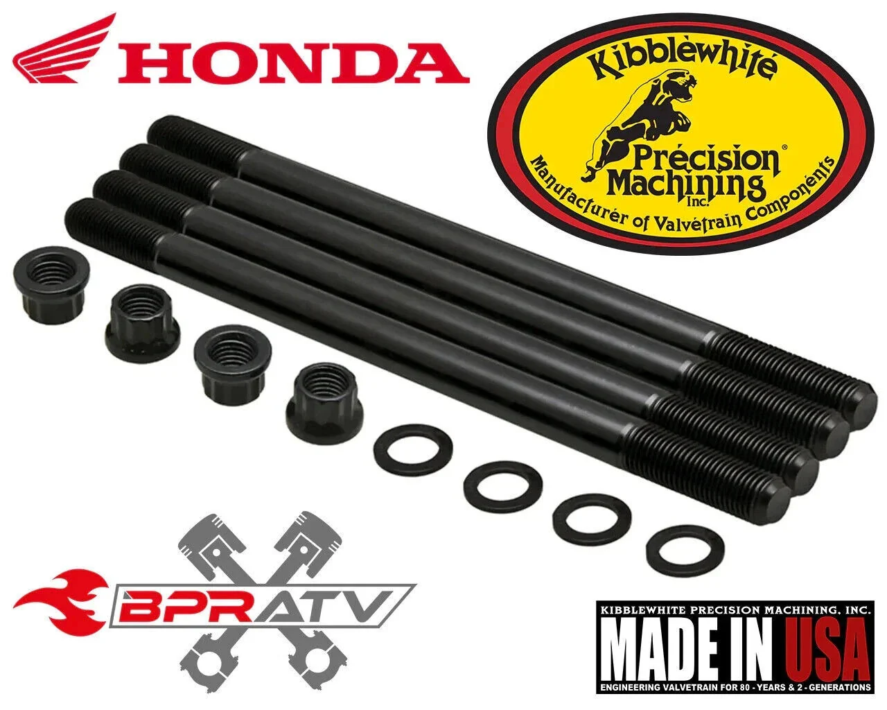 Kibblewhite Cylinder Head Bolt Stud Nut TRX 450R 450ER 450 ER CRF 450X R RX BPR - Image 2