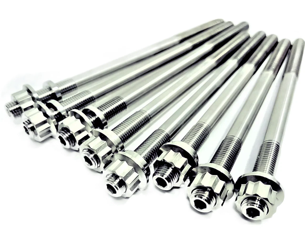 Wildcat 1000 4X Turbo Cylinder Bolts Head Studs Titanium Cylinder Head Stud Kit