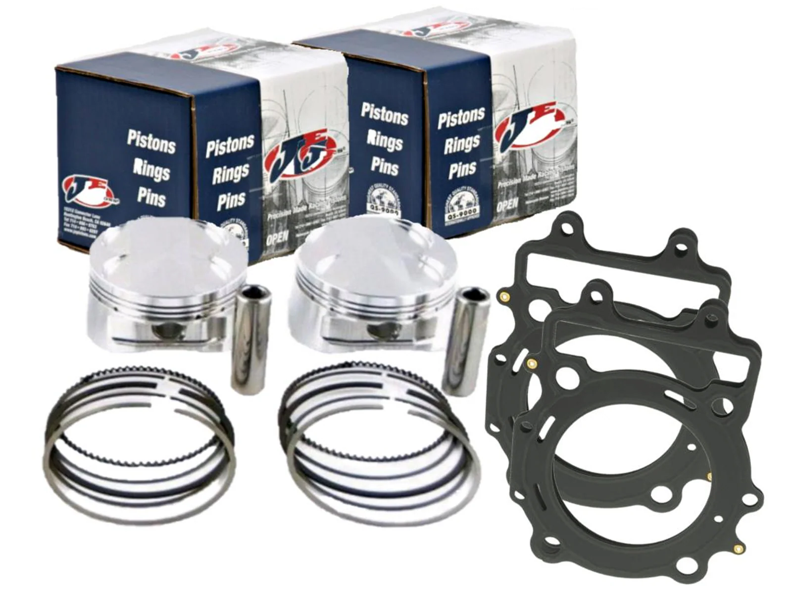 Wildcat 1000 X 4X JE Pistons Stock OEM Replacement Piston Head Gasket Top End - Image 3
