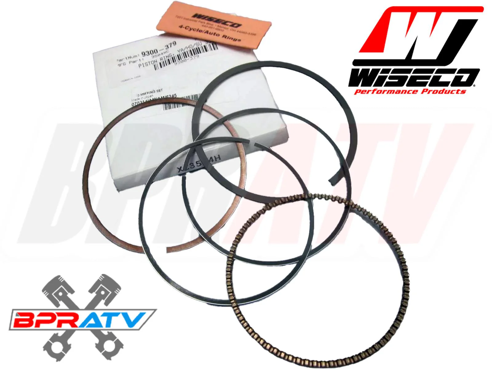 RZR XP XP-4 1000 Wiseco Piston Rings 93mm Stock JE Ring Seals Top End Gasket Kit - Image 16