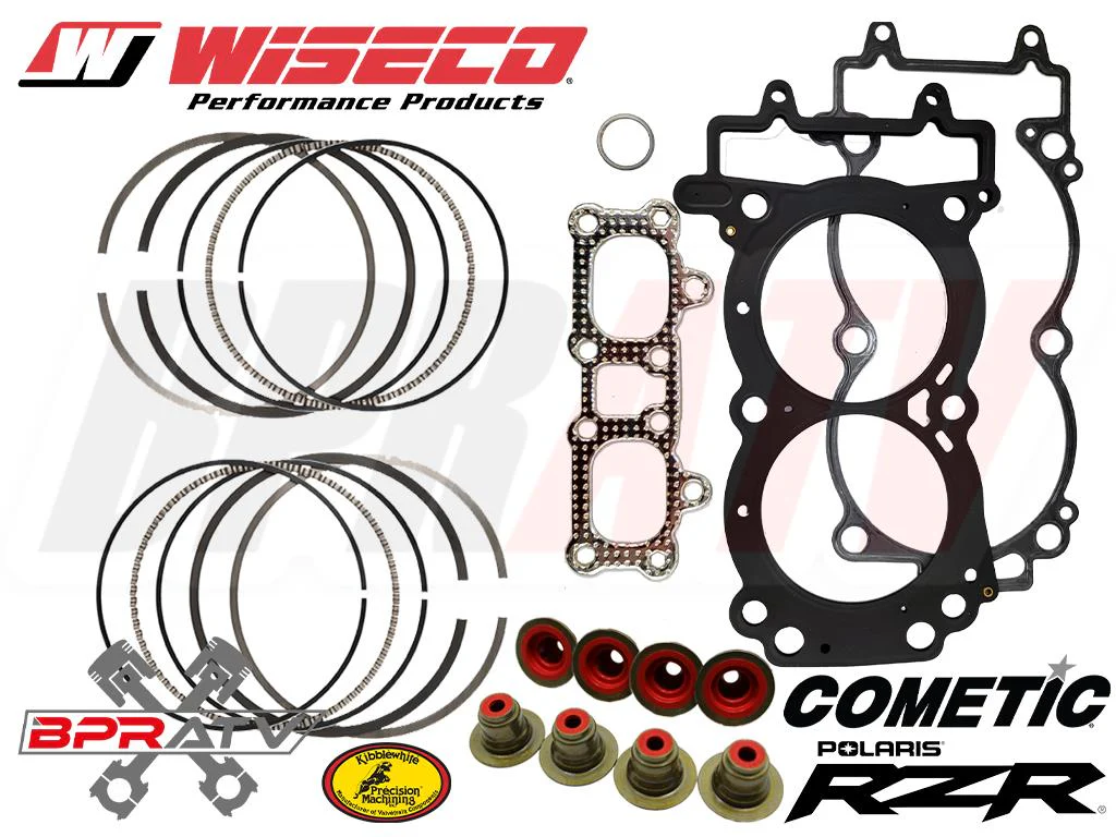 RZR XP XP-4 1000 Wiseco Piston Rings 93mm Stock JE Ring Seals Top End Gasket Kit - Image 2