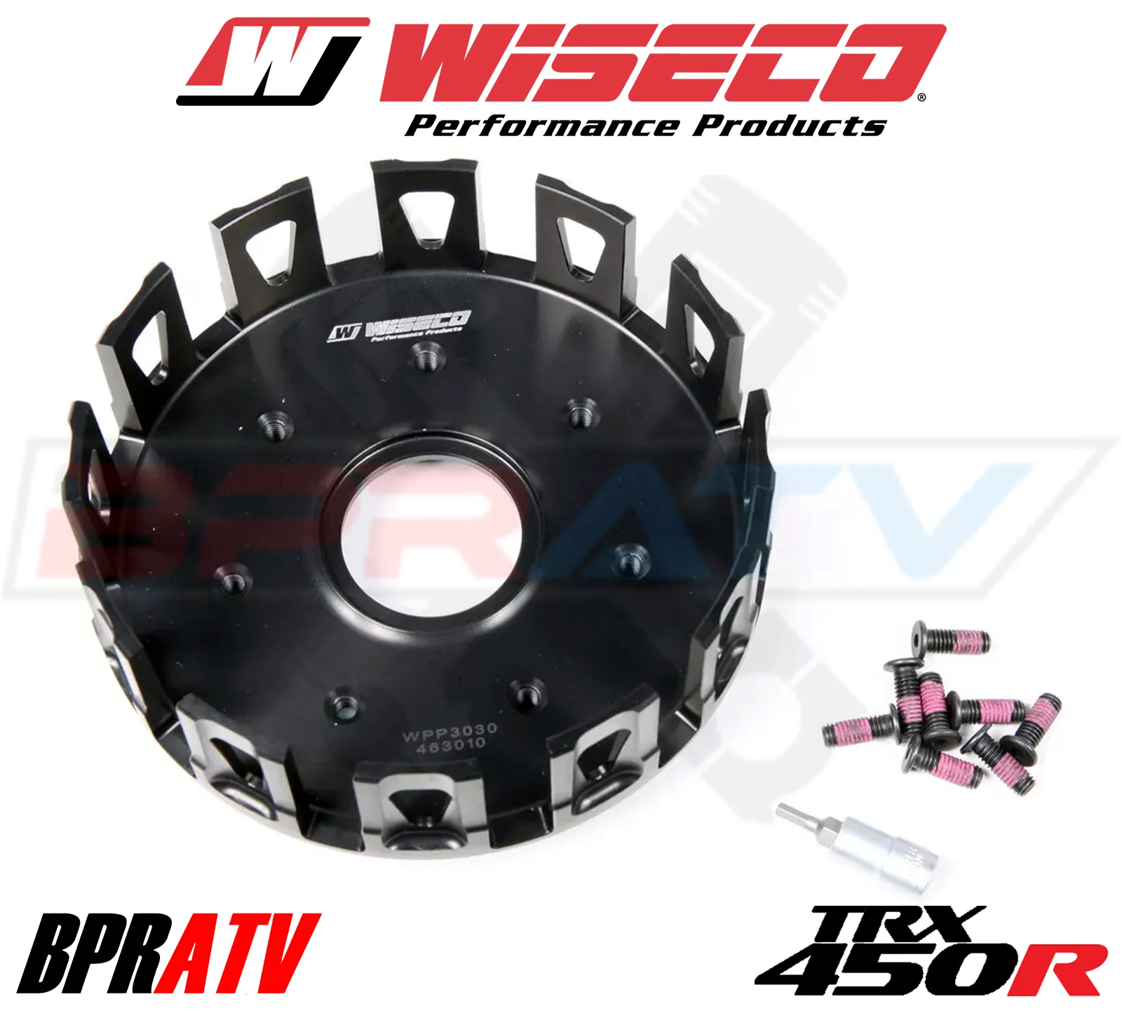 Honda TRX450R TRX 450R TRX450ER Wiseco Heavy Duty Forged Clutch Basket & O-Ring - Image 5