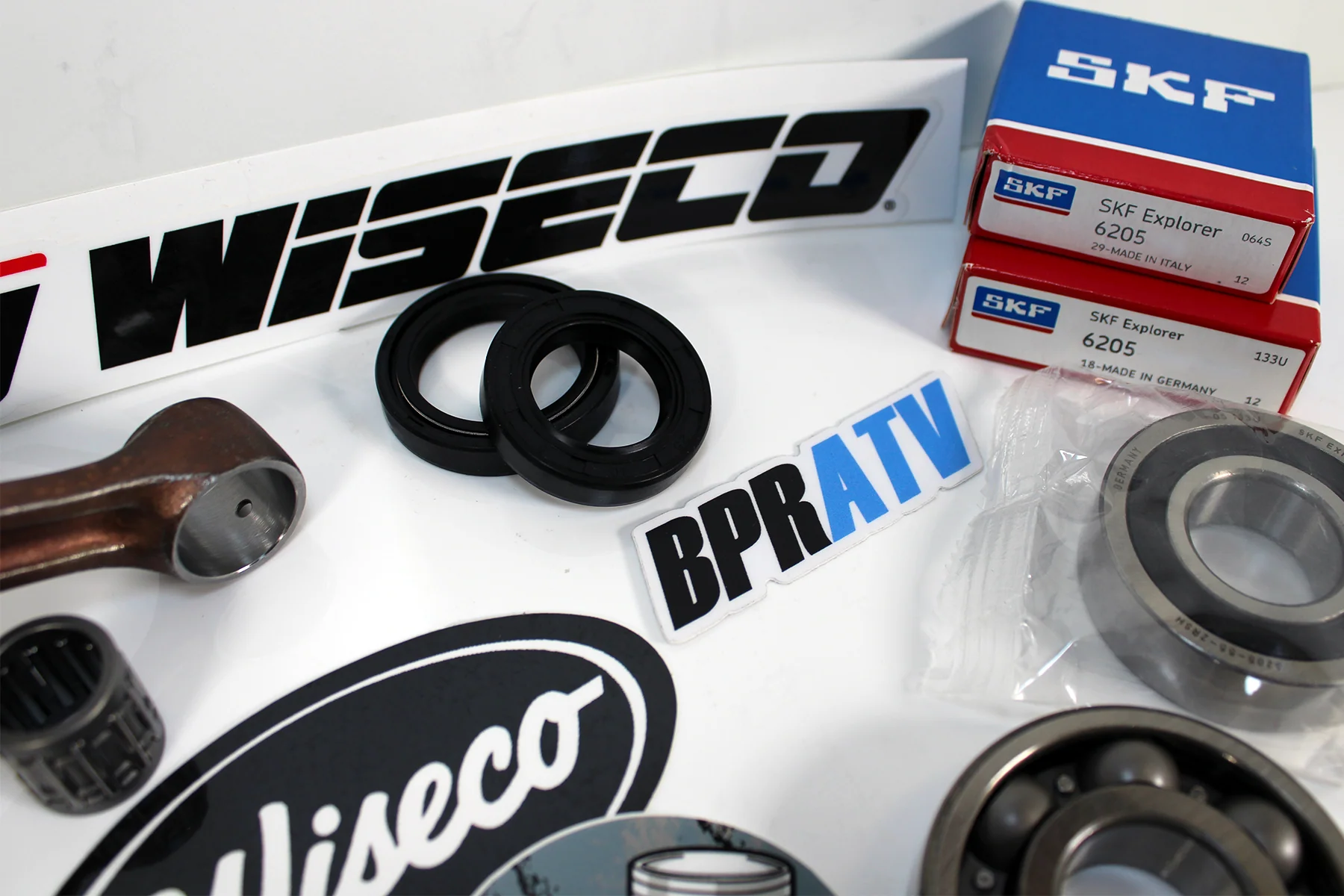 Wiseco HD Crankshaft Kit Blaster 200 SKF Bearings Seals Rebuild OEM Replacement - Image 12