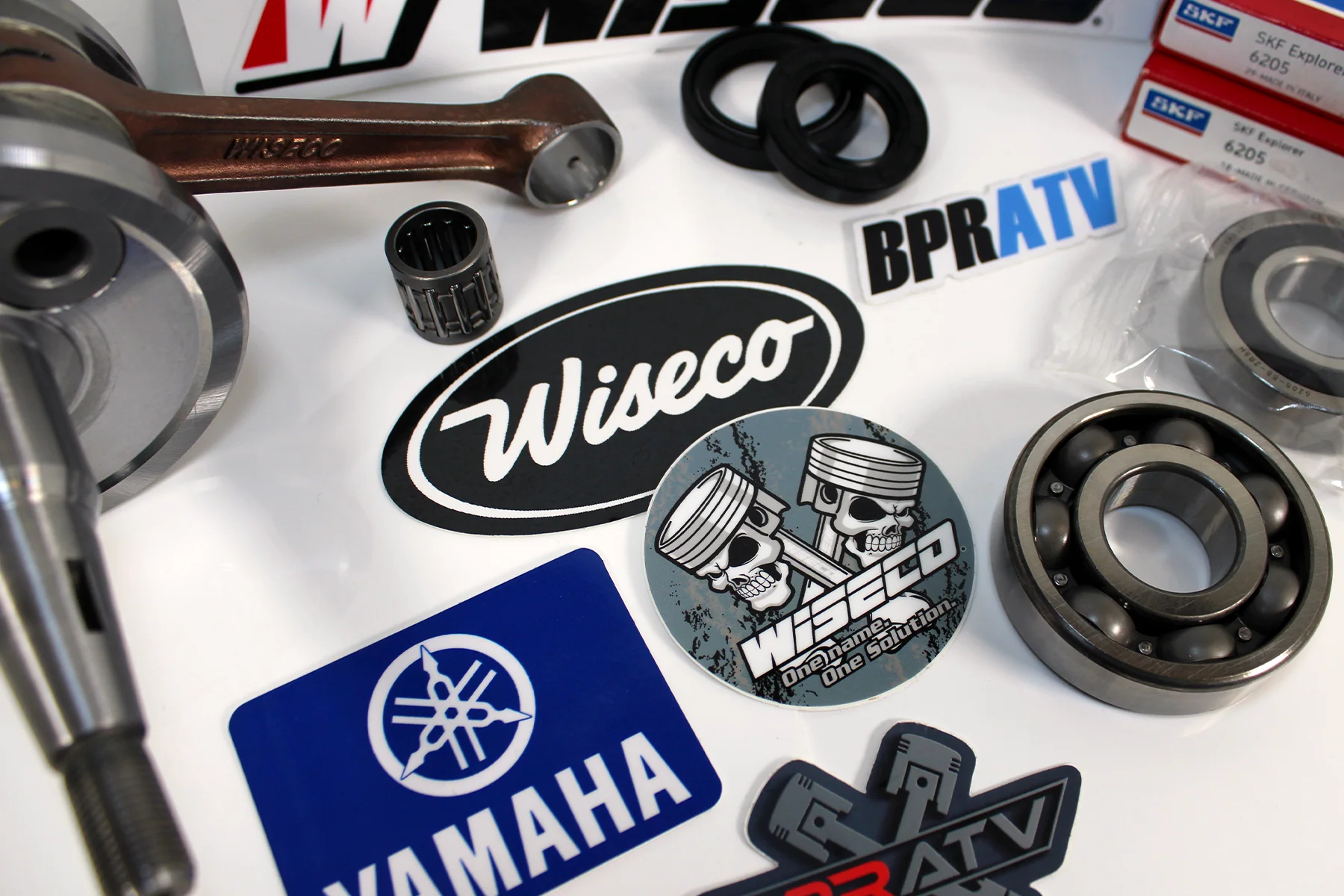 Wiseco HD Crankshaft Kit Blaster 200 SKF Bearings Seals Rebuild OEM Replacement - Image 15