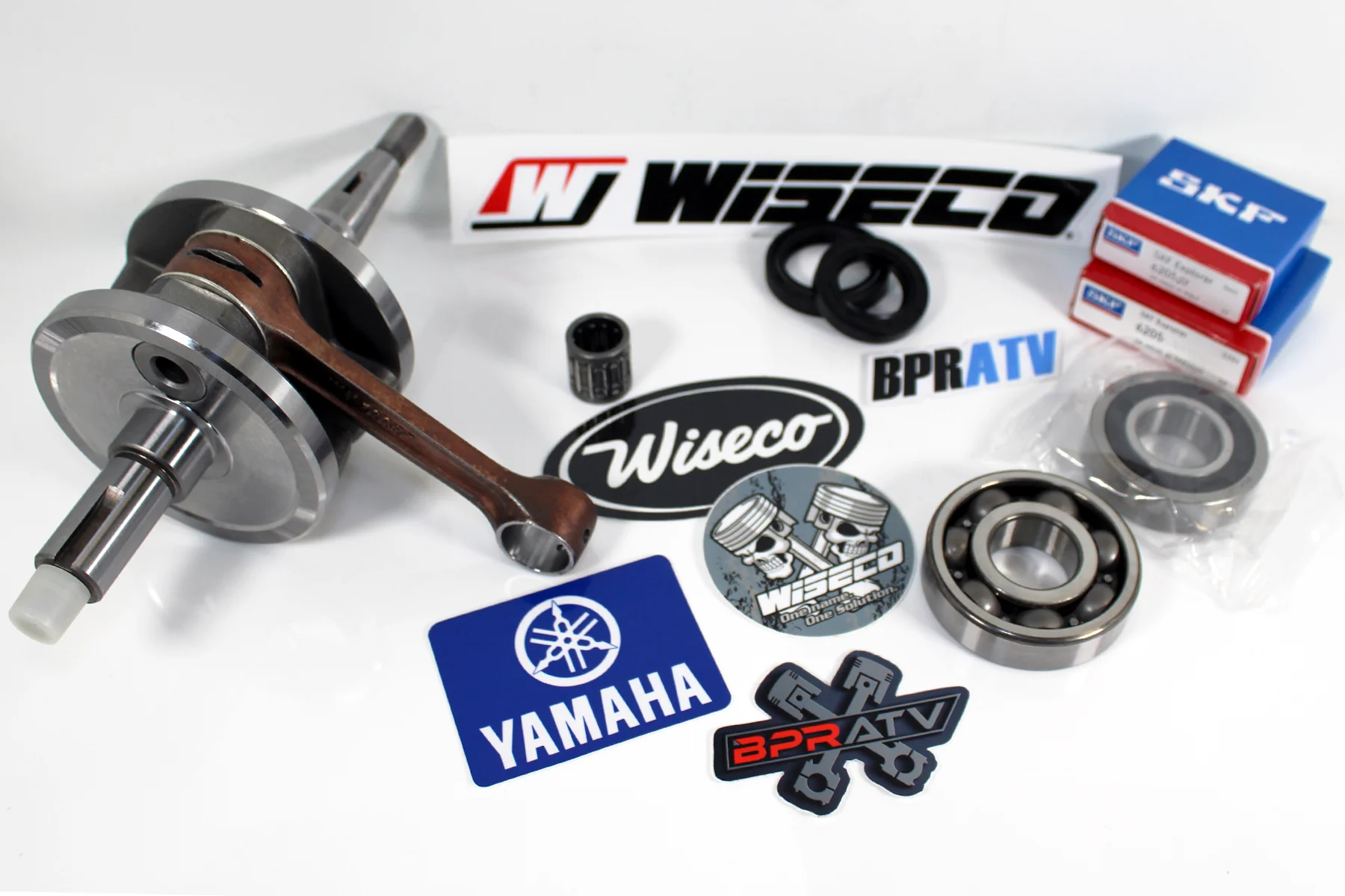 Wiseco HD Crankshaft Kit Blaster 200 SKF Bearings Seals Rebuild OEM Replacement - Image 2