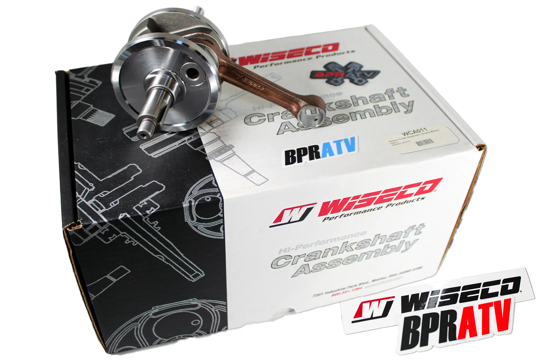 Wiseco HD Crankshaft Kit Blaster 200 SKF Bearings Seals Rebuild OEM Replacement - Image 21