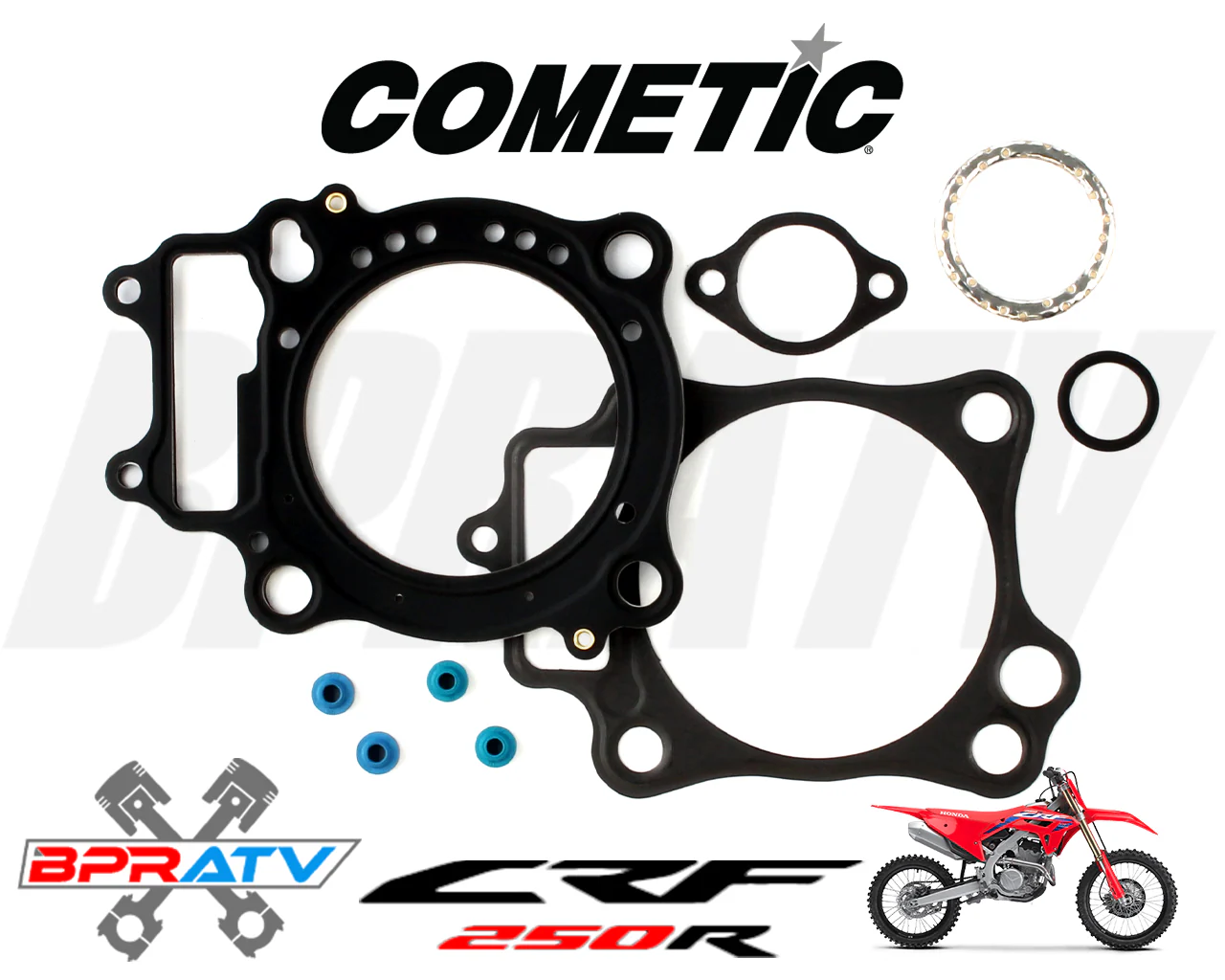 Wiseco Honda CRF250R 2004-2009 Engine Rebuild Kit Cylinder Piston Crank Bearings - Image 14