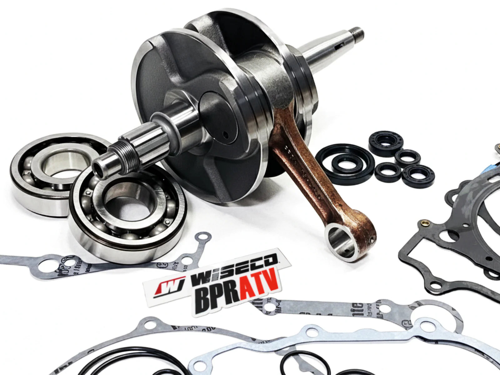 Wiseco Honda CRF250R 2004-2009 Engine Rebuild Kit Cylinder Piston Crank Bearings - Image 2
