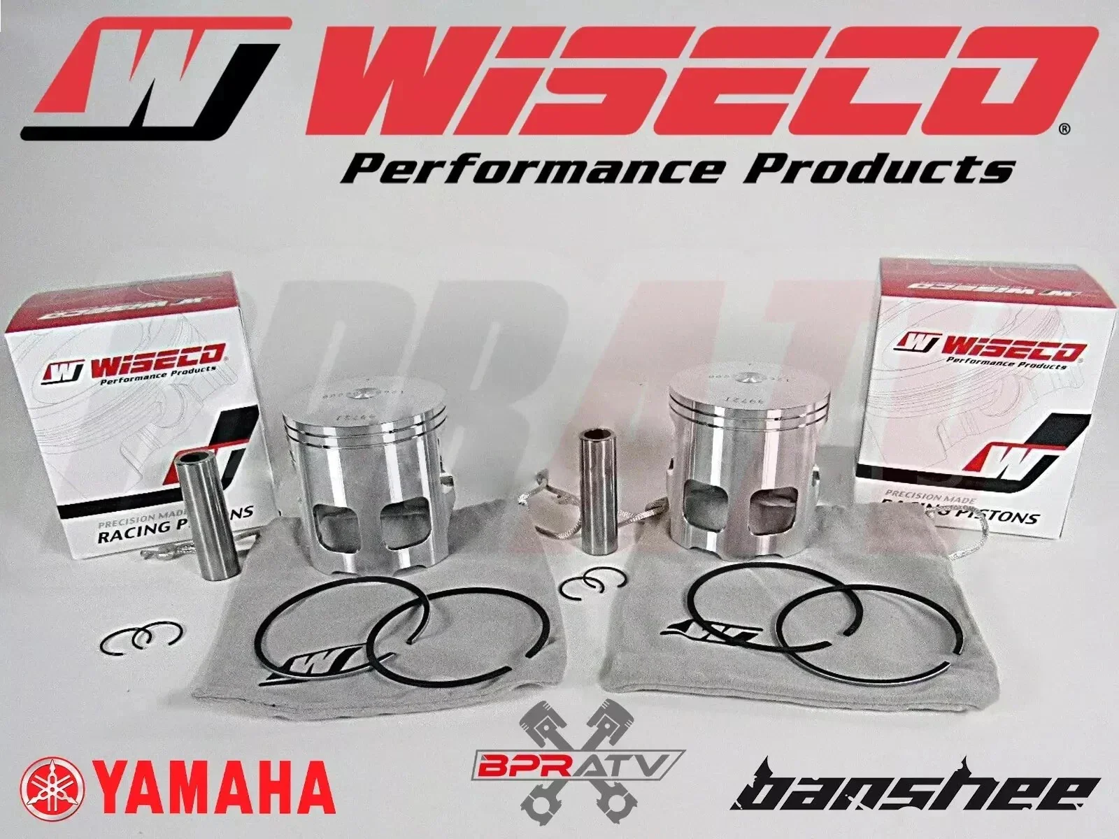 Banshee Wiseco 65mm Pistons Piston Set Pair Bore Pro Lite Standard +1mm Oversize - Image 20