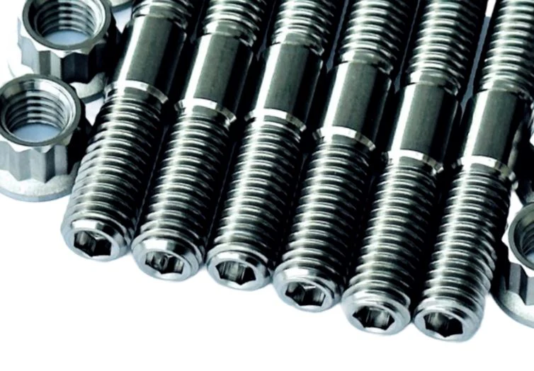 Wolverine 850 1000 Ti Exhaust Studs Heavy Duty Titanium Head Pipe Stud Bolt Kit - Image 2