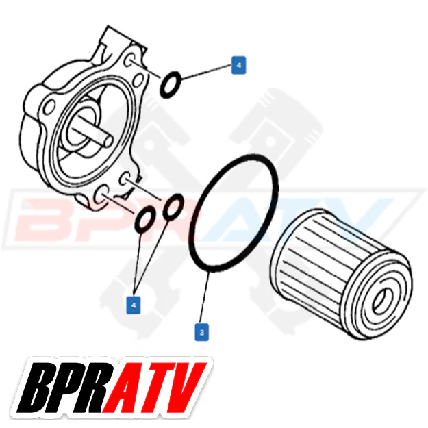 WR250R WR 250R SILICONE Oil Filter O-rings Crankcase Oil Filter Cover O Ring Set - Image 3