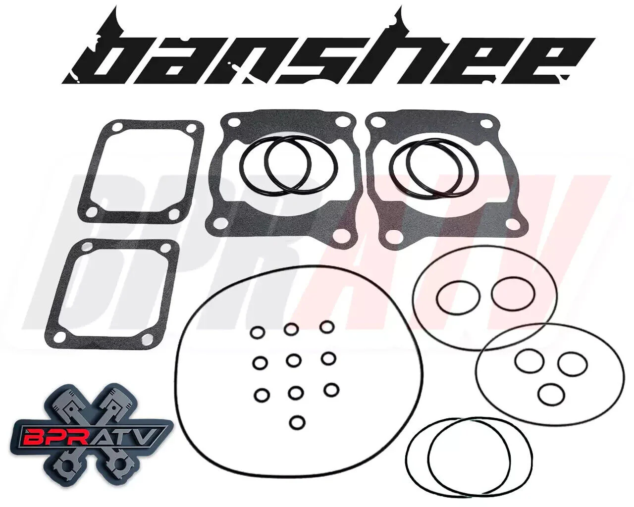Yamaha Banshee 350 64.50mm Wiseco Pistons Piston Set Cool Head O-Ring Gasket Kit - Image 11