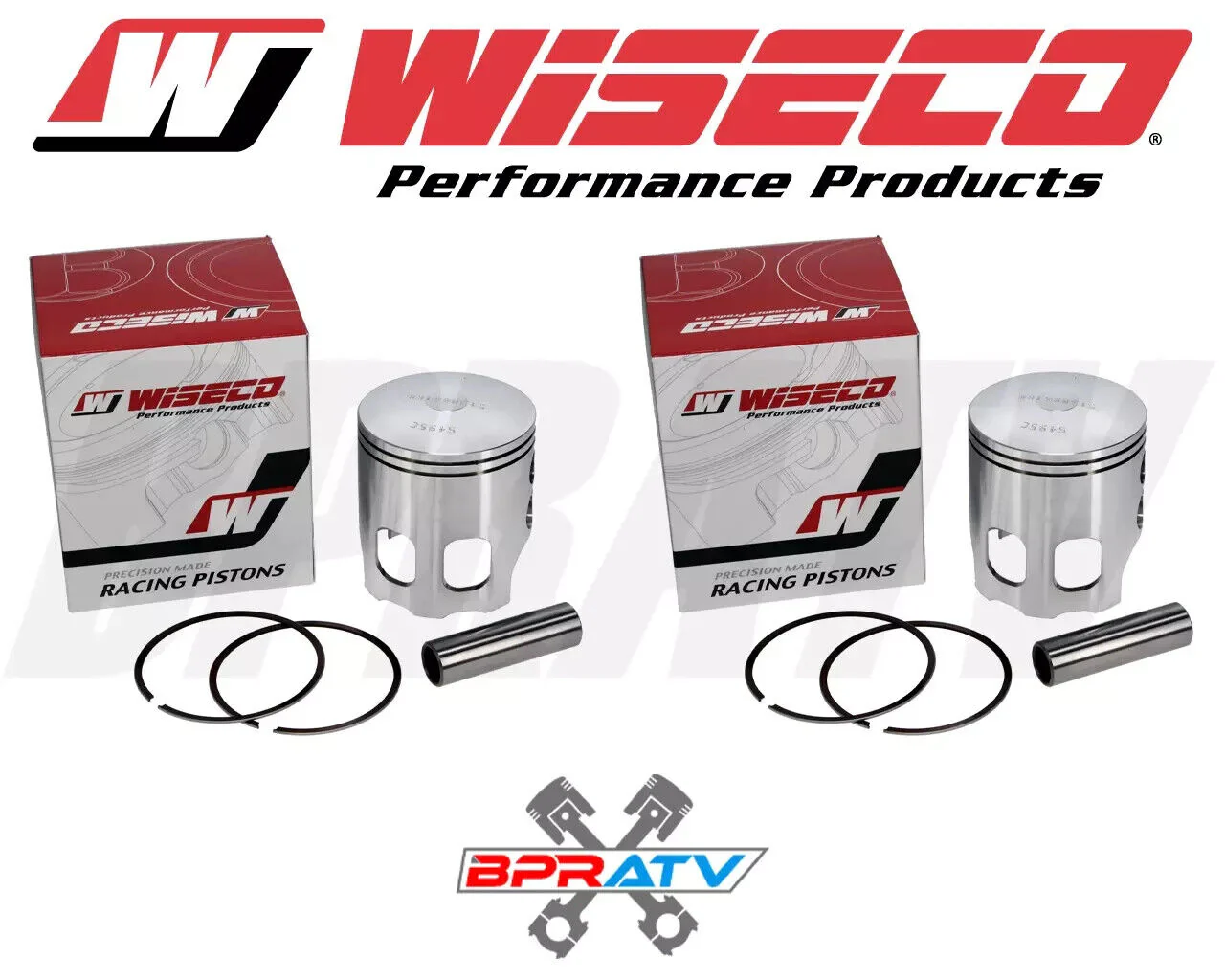 Yamaha Banshee 350 64.50mm Wiseco Pistons Piston Set Cool Head O-Ring Gasket Kit - Image 13