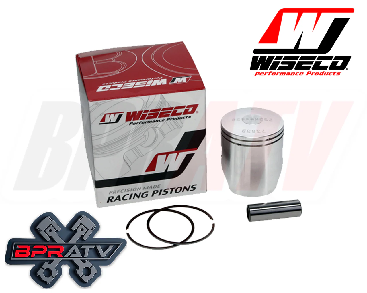 Yamaha Banshee 350 64mm Stock Standard Bore Wiseco Pro Lite Pistons Piston Set - Image 19