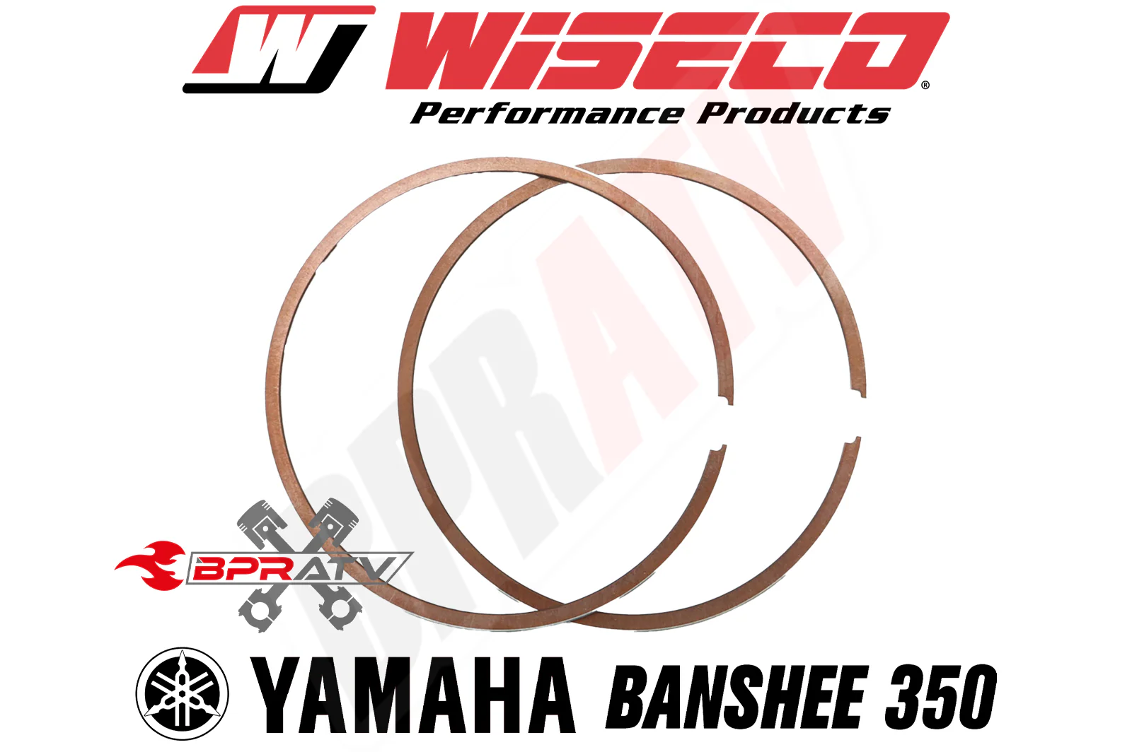 Yamaha Banshee 350 64mm Stock Standard Bore Wiseco Pro Lite Pistons Piston Set - Image 21