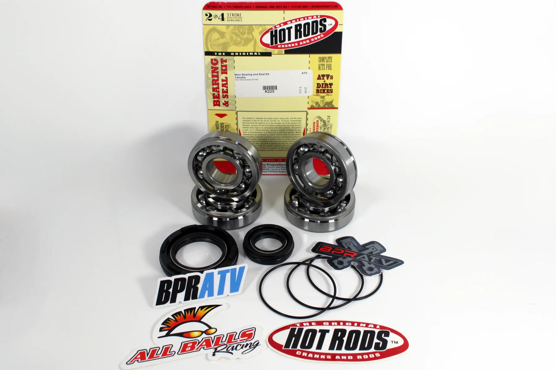Yamaha Banshee 350 Crankshaft Rebuild Kit Main Bearings Crank Seals Hot Rods Kit - Image 4