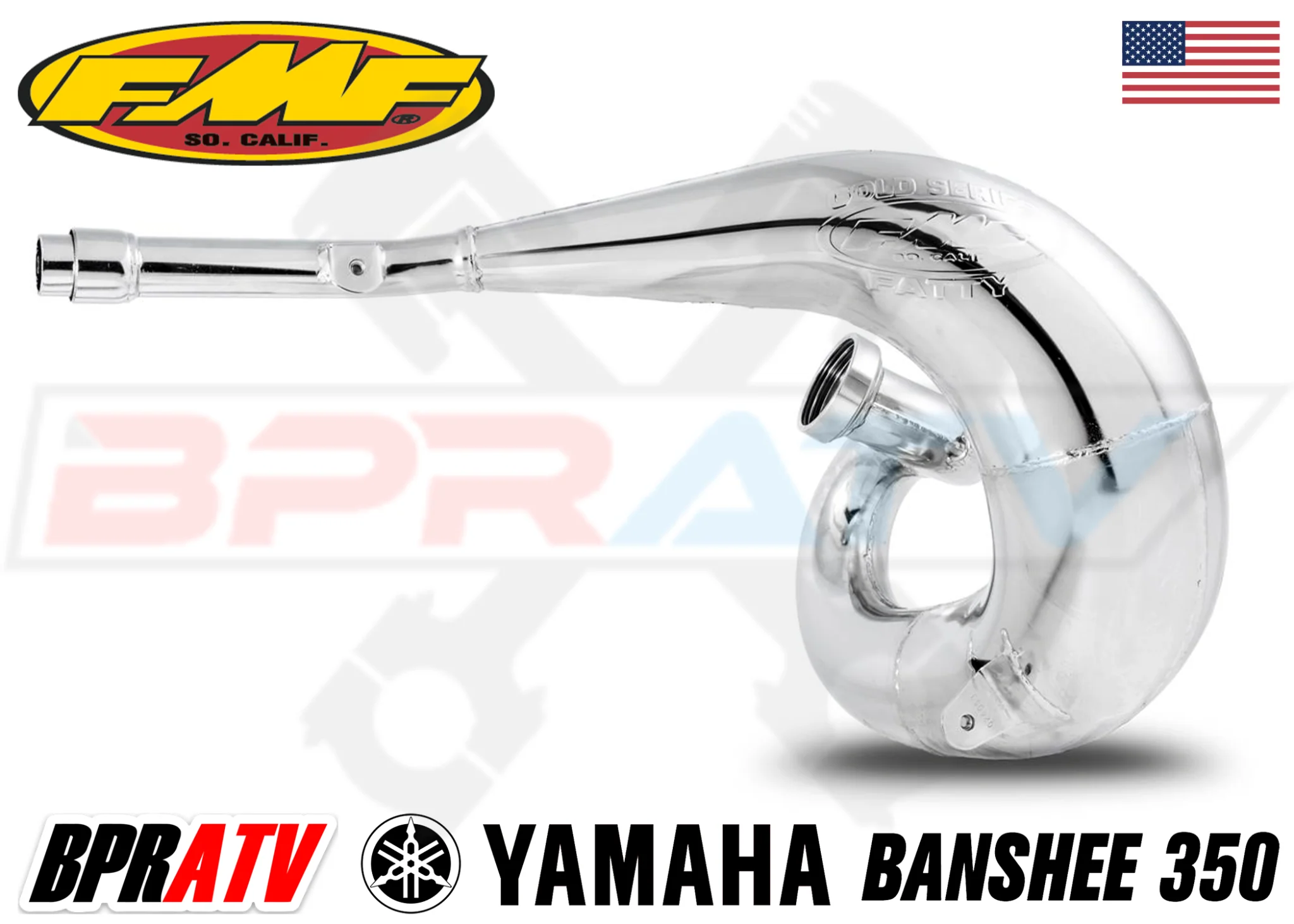 Yamaha Banshee 350 FMF Full Exhaust Fatty Pipes PowerCore 2 II Silencers Set Kit - Image 3
