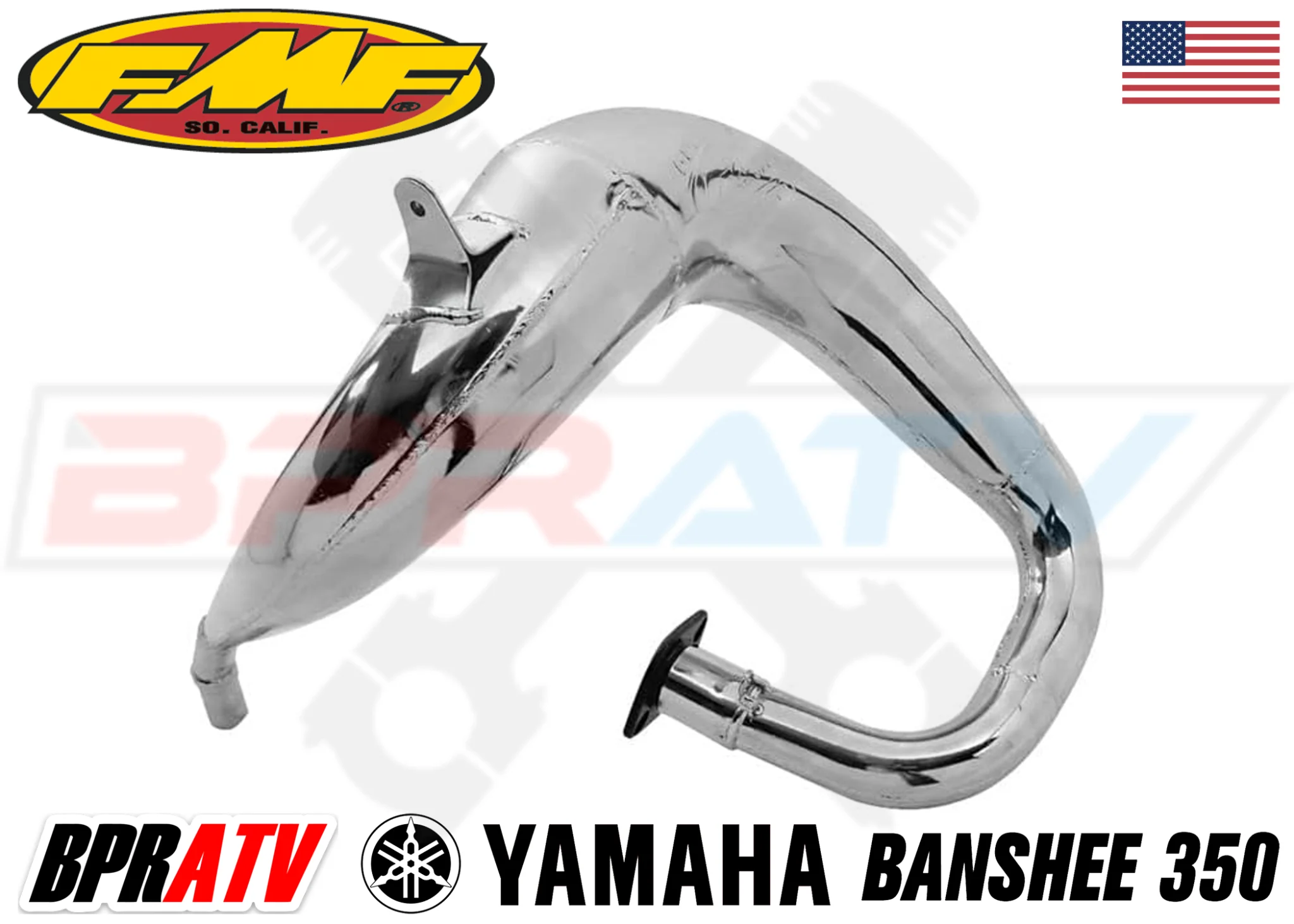 Yamaha Banshee 350 FMF Full Exhaust Fatty Pipes PowerCore 2 II Silencers Set Kit - Image 4