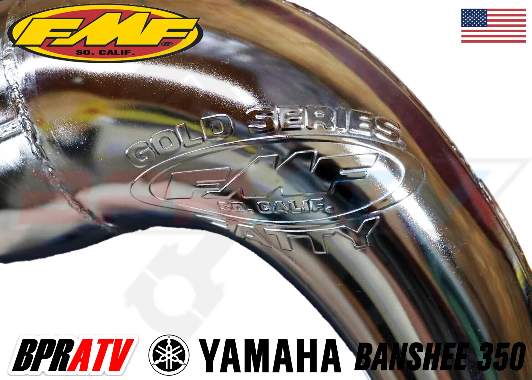 Yamaha Banshee 350 FMF Full Exhaust Fatty Pipes PowerCore 2 II Silencers Set Kit - Image 6