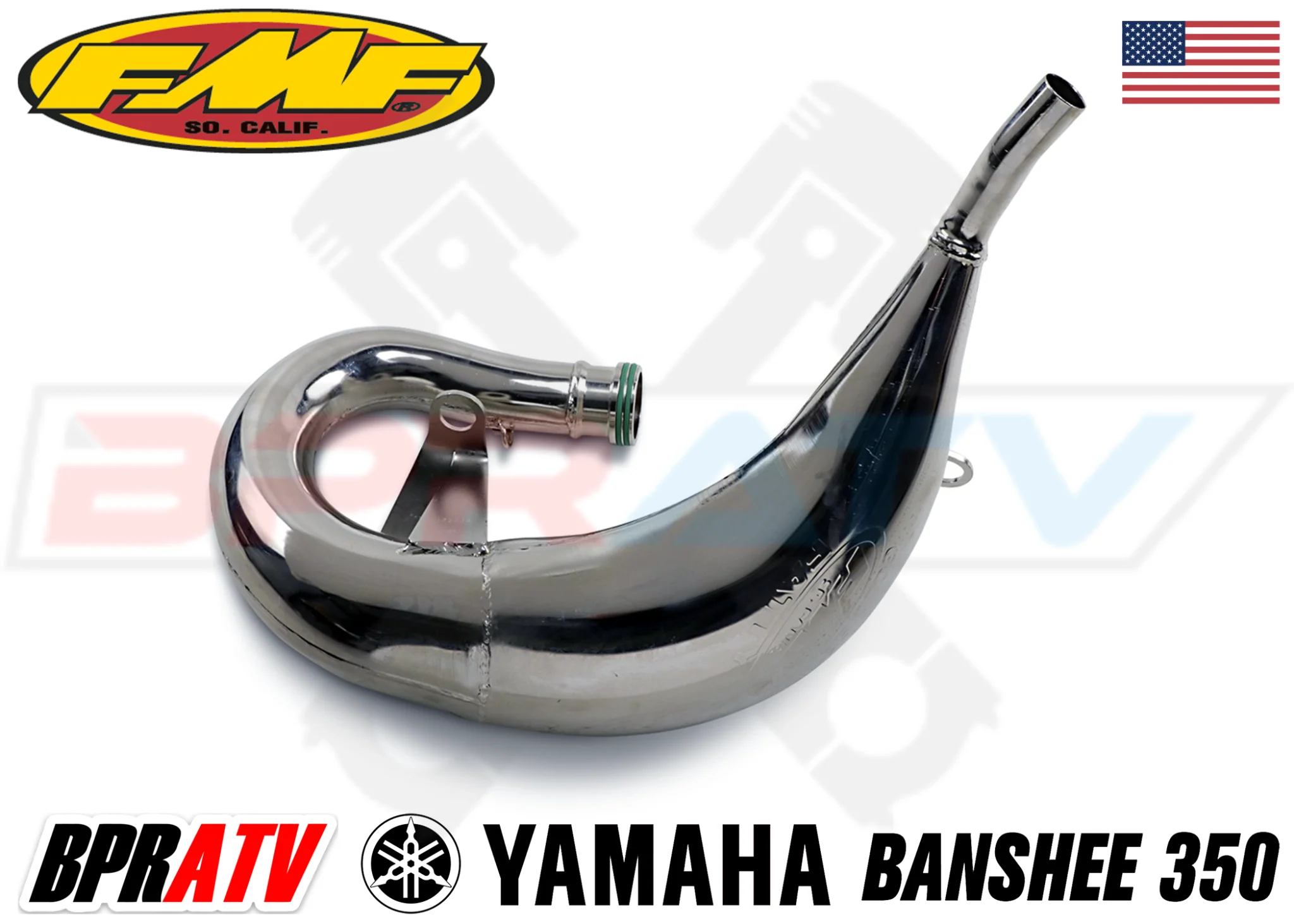 Yamaha Banshee 350 FMF Full Exhaust Fatty Pipes PowerCore 2 II Silencers Set Kit - Image 7