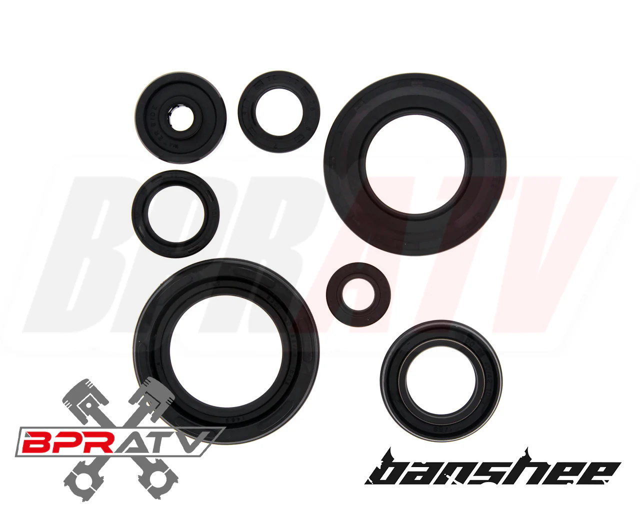 Yamaha Banshee 350 Hot Rods Crank Crankshaft Rods Seals Complete Top End Gasket - Image 10