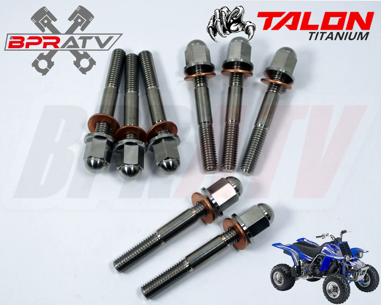 Yamaha Banshee 350 Pro Design Cool Head TITANIUM Stud Kit Nuts O-Rings Gaskets - Image 6