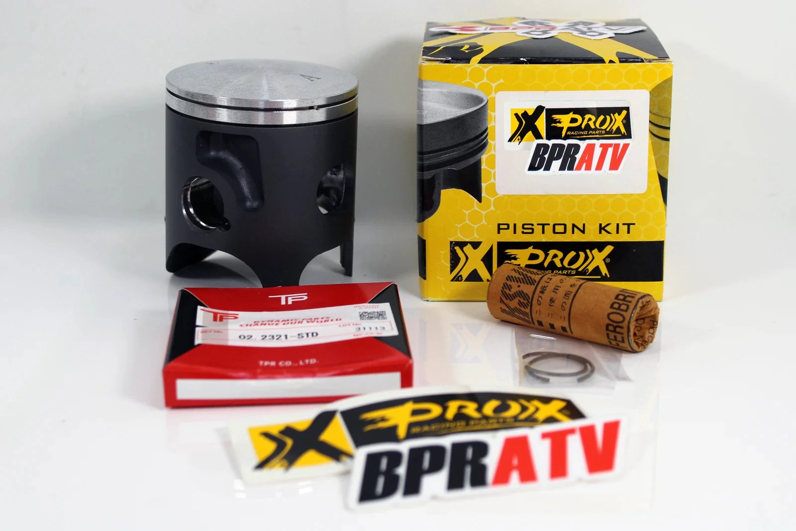 Yamaha Banshee 64mm ProX Pistons Top End Rebuild Kit Gaskets Bearings NGK '87-06 - Image 6