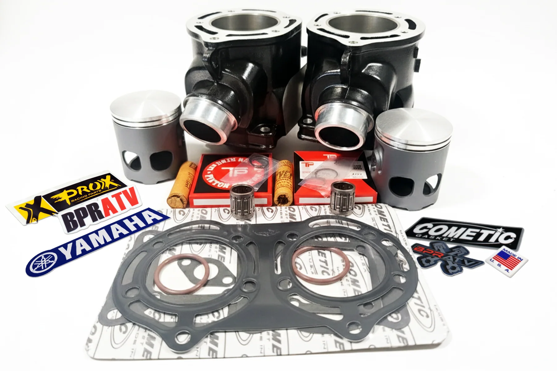 Yamaha Banshee 350 Stock Top End Kit ProX Pistons Bearings Cometic Gasket BPRATV - Image 17